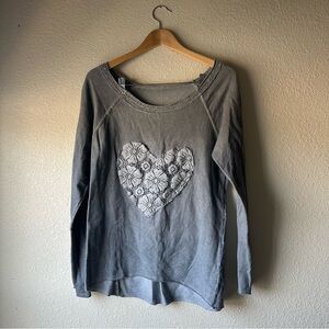 Italian Made 🇮🇹 Grey Lightweight Off-the-Shoulder Sweater with Sequin Accents